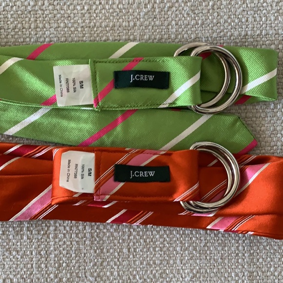 Two J. Crew 100% silk belts - Picture 3 of 3